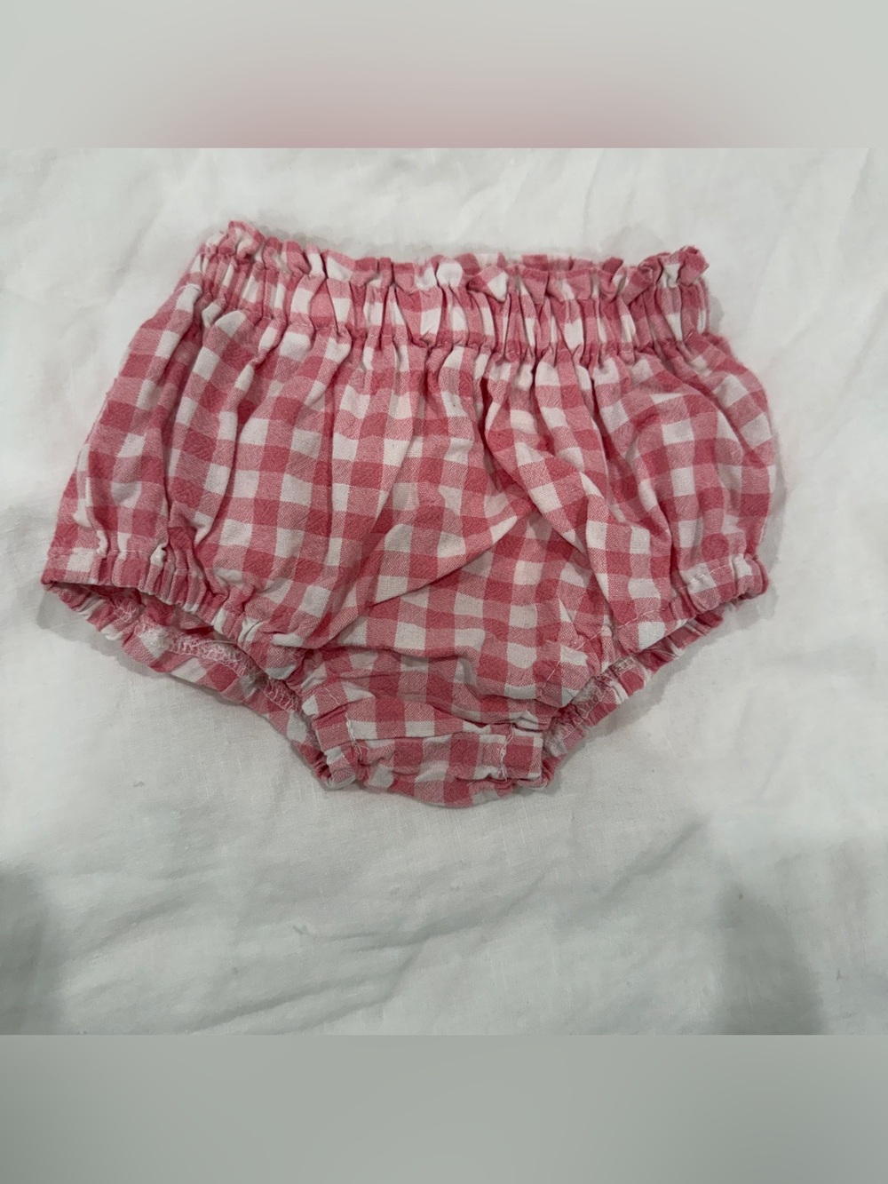 Pink gingham bloomers - 6-9 month - NWOT